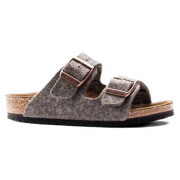 Birkenstock Arizona Kids Wool Felt Gray Elk Sandals EU26 US K 8 Narrow 1007124 - Picture 8 of 8